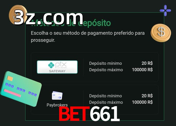 O cassino BET661bet oferece uma grande variedade de métodos de pagamento