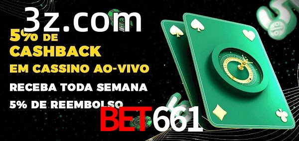 Promoções do cassino ao Vivo BET661